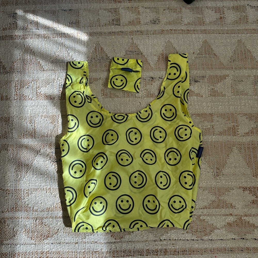 Yellow Smiley Face Tote Bag
